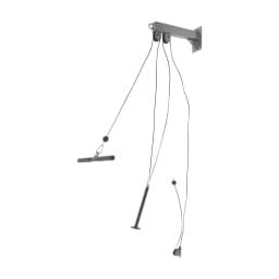 Wall-Mounted Cable Pulley System Fitness Pulley Cable Set Home Gym Pulley Machine for Full-Body Strength Training