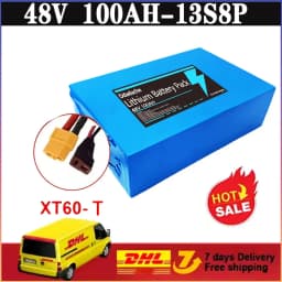 New Class  48V 40Ah 18650 13S8P Lithium Battery Pack with Built-in 50A 2000W High Power BMS
