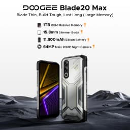 Phone robust DOOGEE Blade20 Max "120Hz 36 Go RAM (12 24) 1 To ROM Gemini AI battery 11800 mAh Smartphones Android 15