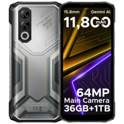 Phone robust DOOGEE Blade20 Max "120Hz 36 Go RAM (12 24) 1 To ROM Gemini AI battery 11800 mAh Smartphones Android 15