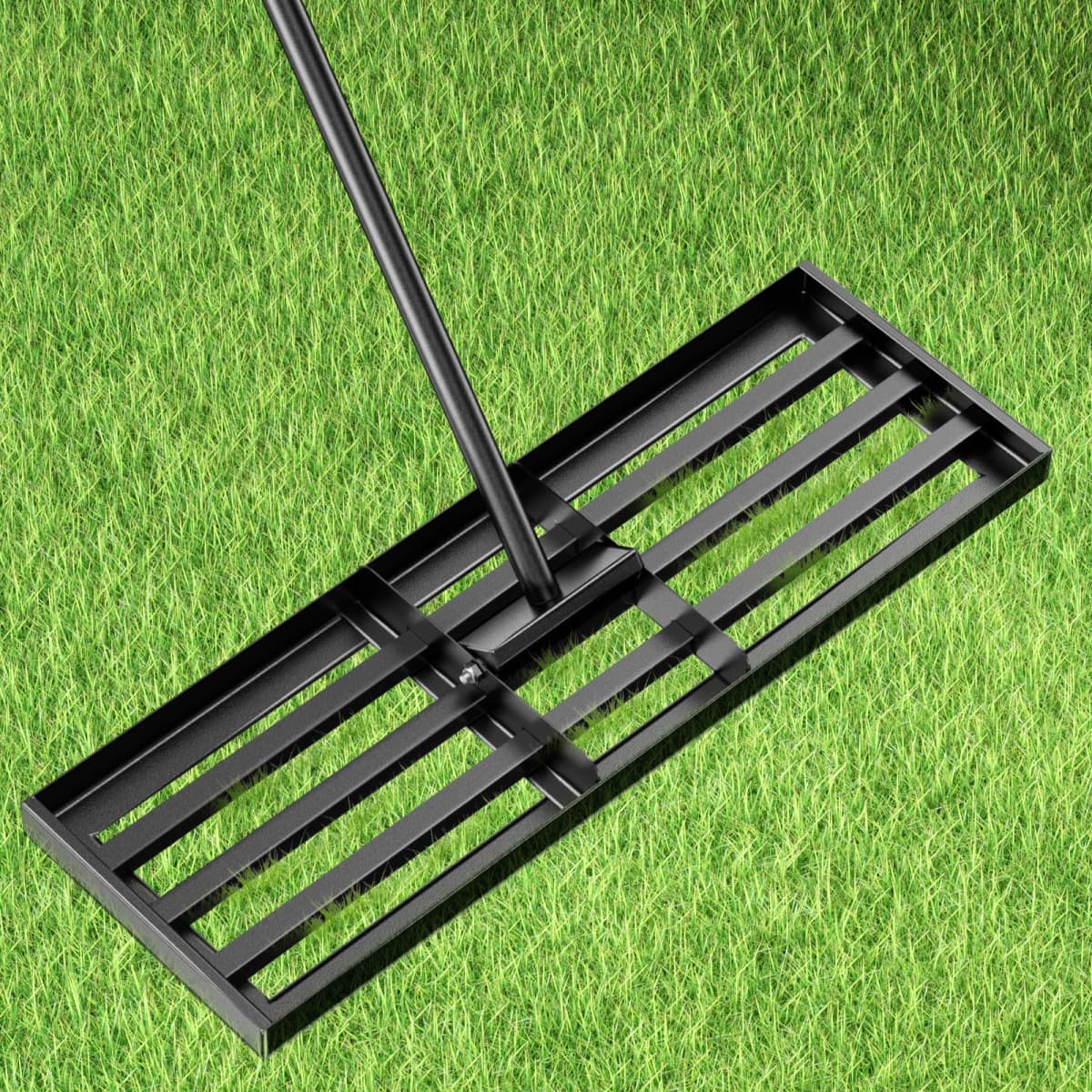 30x10 inch lawn level rake professional Laser cut rake with non-slip handle