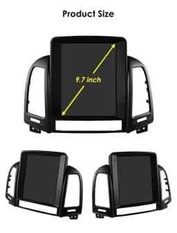 Hizpo 8Core 9.7 Inch Car Electronic Devices For Hyundai Santa Fe 2 2006 - 2012 2din Head Unit Carplay Radio Multimedia GPS WIFI