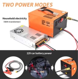 PCP Air Compressor 4500PSI Portable PCP Airgun Compressor Auto-Stop Oil Free Pump for Air Rifle Scuba Diving Bottle