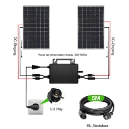 Sukflow 1200W On-Grid Micro Inverter 2026 New Arrival with WLAN APP Control DC to AC Waterproof Solar Inverter for 60V PV System