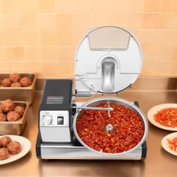 250W Commercial Food Processor Vegetable Chopper Meat Grinder Mincer 1500RPM Electric Veggie Mincer for Snack bars/Canteens