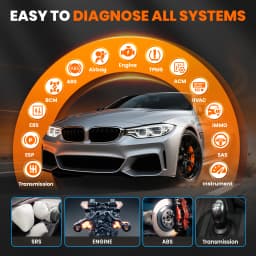 ANCEL FX6100 OBD2 Scanner Bi-directional Control Car Diagnostic Tools All System Scanner 15 Reset OBD Tool VS CRP129i V2.0