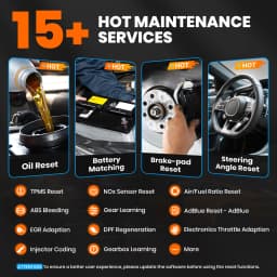 ANCEL FX6100 OBD2 Scanner Bi-directional Control Car Diagnostic Tools All System Scanner 15 Reset OBD Tool VS CRP129i V2.0