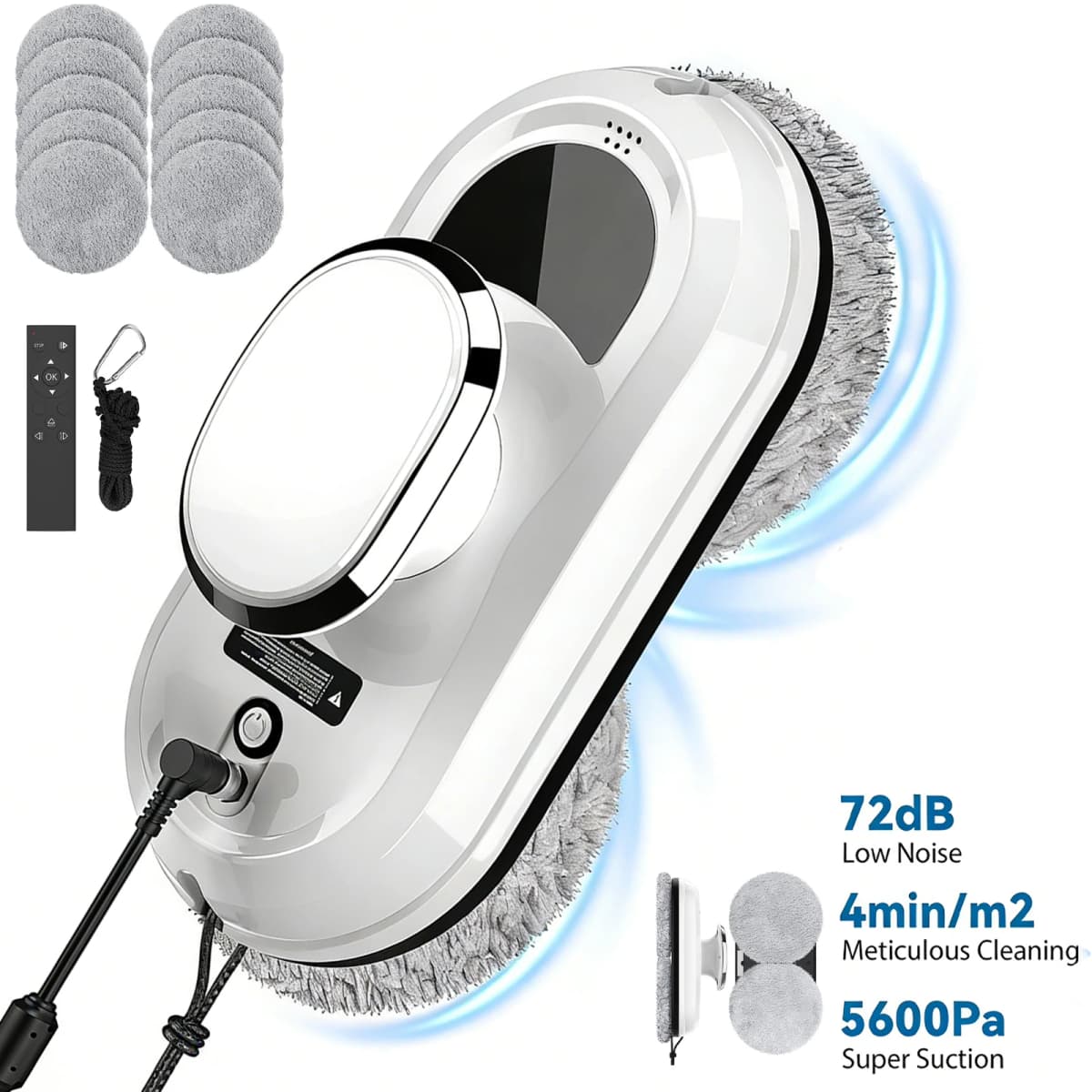 Ultra Thin Robot Vacuum Cleaner Window Cleaning Robot Window Cleaner Electric Glass limpiacristales Remote Control for Home