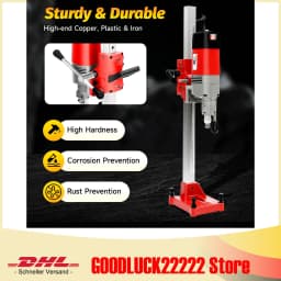2.3KW Core Drill, Mag Drill Concrete Core Machine 2300W, M22 Spindle Wet Drilling for Concrete, 0-6.5 Inch Hole 31.5 Inch Max