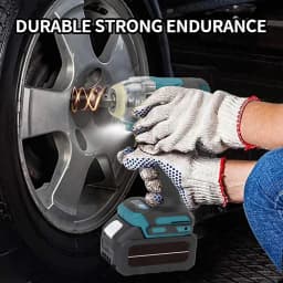 1200N.m 6700 rpm Brushless Electric Wrench 1/2 Inch Impact Wrench Electirc Screwdriver Drill Compatible with Makita Battery Pin