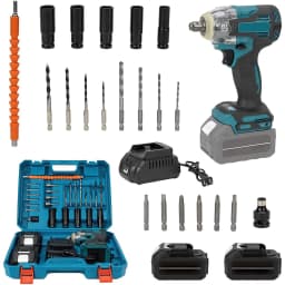 1200N.m 6700 rpm Brushless Electric Wrench 1/2 Inch Impact Wrench Electirc Screwdriver Drill Compatible with Makita Battery Pin