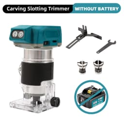 OWJHE 5 Speeds Brushless Electric Hand Trimmer Cordless Wood Router Woodworking Engraving Milling Cutter for Makita 18V Battery