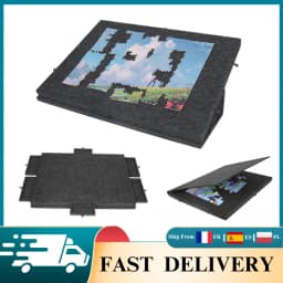 Tiltable Puzzle Board for 1000 Pieces Felt Jigsaw Puzzle Mat with 6 Drawers & Stand Cover Portable Puzzle/Craft Supply Organizer