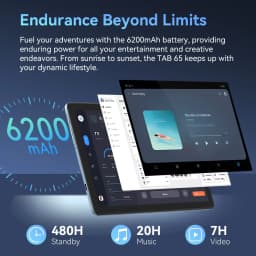 Cubot TAB 65 Tablet 12GB (4+8) RAM 128GB ROM Android 15 6200mAh 10.1-Inch HD+ 90Hz 13MP Octa-Core OTG,BT5.0, GPS
