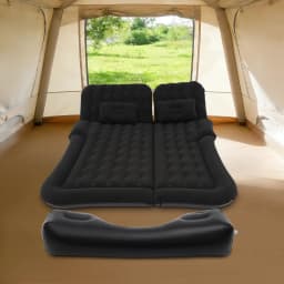 Premium Car Air Mattress Portable SUV Sleeping Pad Thick Comfortable with Electric Pump for 2 Person Travel Road Trip Camping