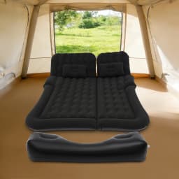 Premium Car Air Mattress Portable SUV Sleeping Pad Thick Comfortable with Electric Pump for 2 Person Travel Road Trip Camping