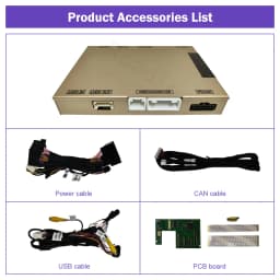 Wireless CarPlay for Porsche Macan Cayman Cayenne 911/918 PCM 3.1 7" 2012-2015 with Android Auto Mirroring Car Play Function