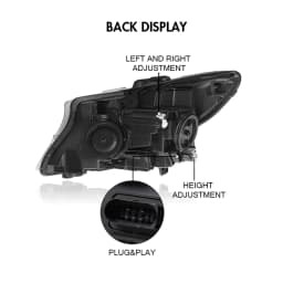 Pair LED DRL Running Lamp Headlight Assembly For  Mercedes Benz Vito V-Class W447 Metris 2017 2018 2019 2021 2022 Halogen Headlamp
