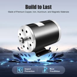 1000W 36V MY1020 Brush Motor 3000RPM Brushed DC Electric Motor Electric Motor High Torque for Scooter Go-Kart Motorcycle E-Bike