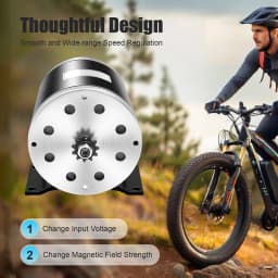 1000W 36V MY1020 Brush Motor 3000RPM Brushed DC Electric Motor Electric Motor High Torque for Scooter Go-Kart Motorcycle E-Bike