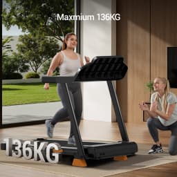 ROBORE SF20 Foldable Treadmill with 15% Incline, 12km/h Speed, 136kg Max Load, 3.0HP Quiet Brushless Motor, 97×40cm Running Belt