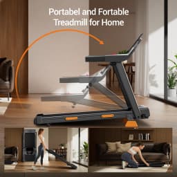 ROBORE SF20 Foldable Treadmill with 15% Incline, 12km/h Speed, 136kg Max Load, 3.0HP Quiet Brushless Motor, 97×40cm Running Belt