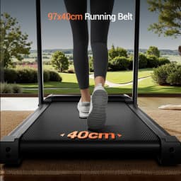 ROBORE SF20 Foldable Treadmill with 15% Incline, 12km/h Speed, 136kg Max Load, 3.0HP Quiet Brushless Motor, 97×40cm Running Belt