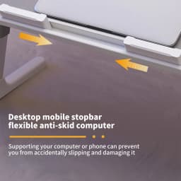 Portable Tiltable Laptop Table Height And Angle Adjustment For Bed Sofa Windowsill Ergonomic Design 2 Barriers Foldable Design