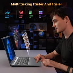 Jumper Laptop 15.6-inch FHD Display, 16GB RAM 512GB SSD (Expandable by 512GB via TF Card), 6500Y Processor(up to 3.4GHz), Lightweight Notebook for Business and Students, 2 Stereo Speakers/Type-C/USB 3.0/Numeric Keypad
