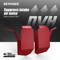 2PCS Aluminum Air Intake Scoops for BMW E60 E61 520i 525i 530i 535i 520d 525d 530d 535d M5 2007-2010