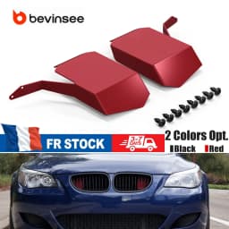 2PCS Aluminum Air Intake Scoops for BMW E60 E61 520i 525i 530i 535i 520d 525d 530d 535d M5 2007-2010