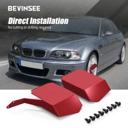 2PCS Aluminum Air Intake Scoops for BMW E60 E61 520i 525i 530i 535i 520d 525d 530d 535d M5 2007-2010