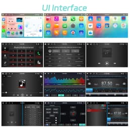 Podofo 2DIN Wireless Carplay Androidauto Android 4+64G 7/9/10'' Car Stereo Radio IPS Screen Bluetooth WIFI GPS Multimedia Player