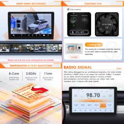 Hizpo Android 14 Car Multimedia Player For Mercedes-Benz Viano 2 W639 2003 - 2015 Carplay 360Camera By Snapdragon 6115