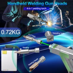 RAYCUS 4IN1 3000W Handheld Water Cooled Fibre Laser Welding Single Wire Feeder 10M Fibre Optic Cable for Metal Welding Cutting