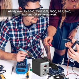 Podofo 700W Soldering Station 2in1 480 °C Hot Air Rework and Soldering Iron Station LED Display Solder Iron Welding Repair Tool