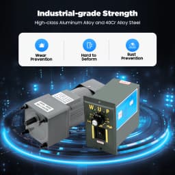 220V Gear Reduction Motor, Speed Controller Adjustable 0-90r/min, Torque for CNC Machine Packaging Production Line