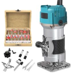800W Electric Trimming Machine 30000RPM Woodworking Milling Engraving Hand Wood Edge Router Trimmer Home DIY Power Tools