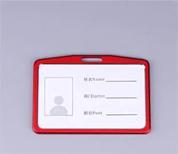 Employee Aluminium Alloy Plastic Credit Card ID Card Cover Case Work Identity Badge Card Cover Bag Women Men Work Card Holders