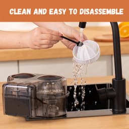 Dual-Head Electric Juicer with Auto-Cut & Press, 200W Brushless Motor, Easy Clean, for Quick Healthy Juice at Home