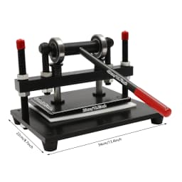 Manual Leather Cutting Machine 2T Press 10x6.3 inch Die Cutter for Leather Fabric Rubber with Adjustable Stroke 0-4 inch