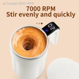 380ML Electric Stirring Mug Automatic Coffee Cup Rechargeable 304 Stainless Steel Magnetic Mixer Drinkware Tea Cup Gifts
