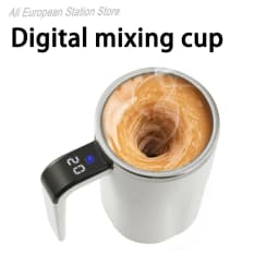 380ML Electric Stirring Mug Automatic Coffee Cup Rechargeable 304 Stainless Steel Magnetic Mixer Drinkware Tea Cup Gifts
