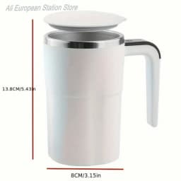 380ML Electric Stirring Mug Automatic Coffee Cup Rechargeable 304 Stainless Steel Magnetic Mixer Drinkware Tea Cup Gifts