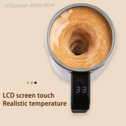 380ML Electric Stirring Mug Automatic Coffee Cup Rechargeable 304 Stainless Steel Magnetic Mixer Drinkware Tea Cup Gifts