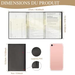 Transparent Plastic Document Sleeve Vehicle Registration And Insurance Card Holder for Car/Motorcycle Papers
