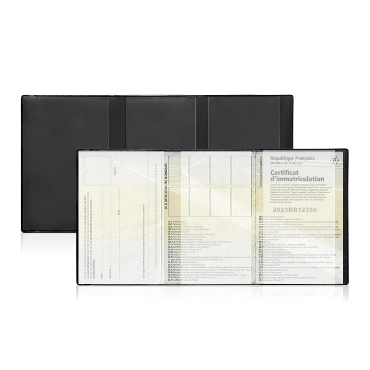 Transparent Plastic Document Sleeve Vehicle Registration And Insurance Card Holder for Car/Motorcycle Papers