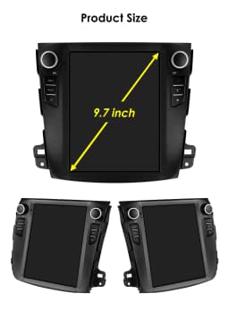 Hizpo For Tesla Style Stereos for Citroen C-Crosser Peugeot 4007 Mitsubishi Outlander XL 2 2005 - 2011 Carplay Android Car Radio