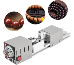 Wood Lathe with 220V to DC12-24V Voltage Converter, 7 Speeds Adjustable, 6 Blades, 96W 4000-9000rpm Mini DIY Milling Tool