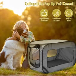 Portable Dog Crate Dog Travel Crate with Zipper Mesh Door Foldable Small Dog Seat Kennel for Indoor Outdoor Puppy Cat